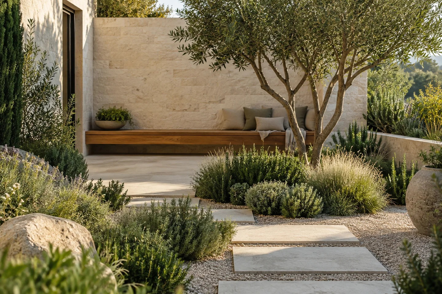Perspective du jardin de pierre, projet entièrement imaginaire